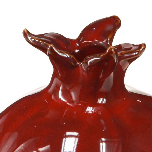 Floristik24 Castiçal de cerâmica romã para velas em bastão Alt.15cm 2 unidades