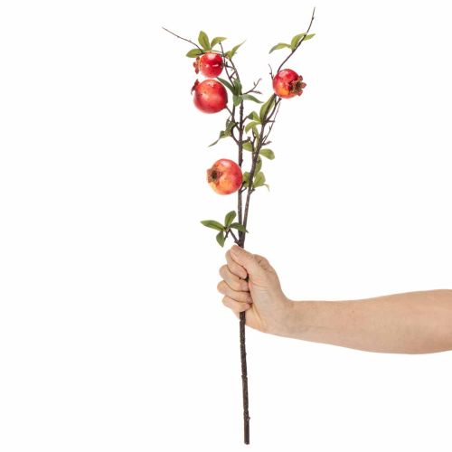Ramo artificial de romã para decoração de mesa, 68 cm | Floristik24.pt