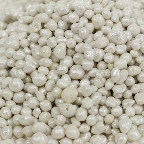 Floristik24 Grânulos 2mm - 4mm Luz Brillant Branca 1l