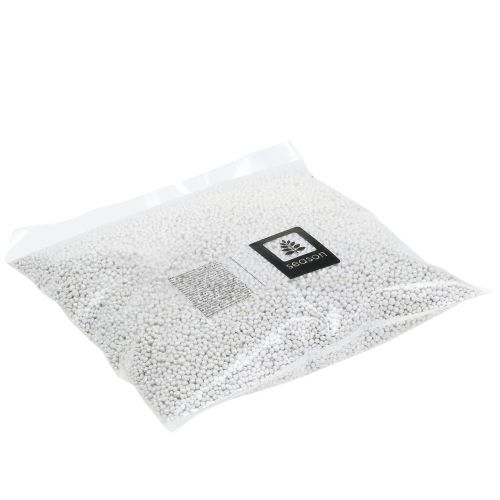 Floristik24 Grânulos 2mm - 4mm Luz Brillant Branca 1l