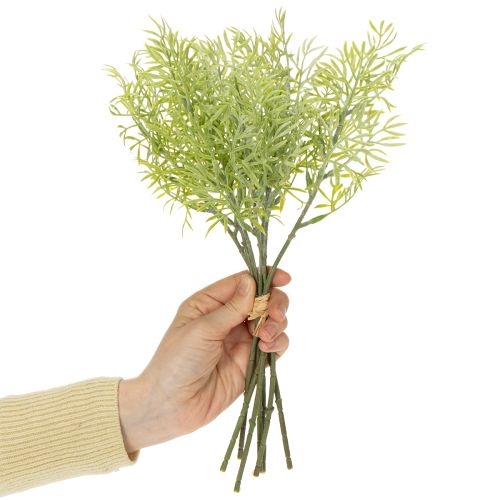 Itens Ramo ornamental de aspargo, complemento natural para arranjos florais, 34 cm, 7 peças