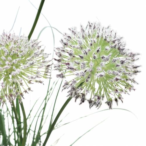 Floristik24 Grama com flores em um vaso lilás artificial 70cm