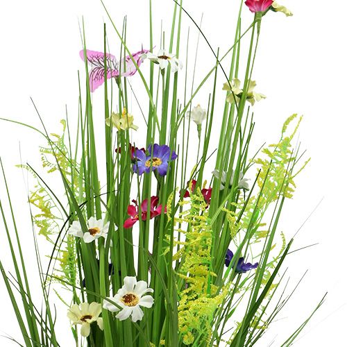 Itens Ramo de grama com flores 73cm