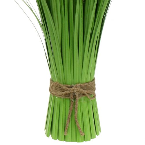 Floristik24 Ramo de grama com flores brancas 70cm