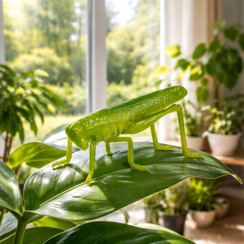 Itens Gafanhoto verde 11cm 1 peça