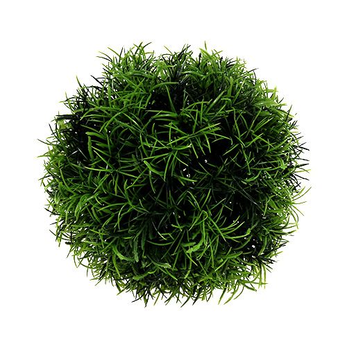 Floristik24 Bola de grama verde decorativa artificial Ø15cm 1ud