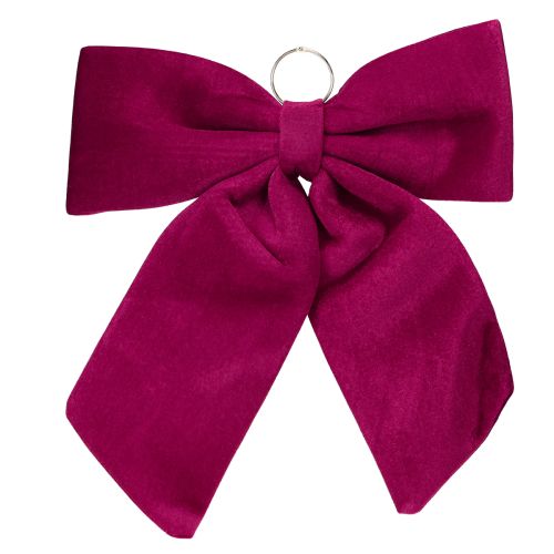 Floristik24 Grande laço de veludo de Natal para área externa vermelho 48×52 cm