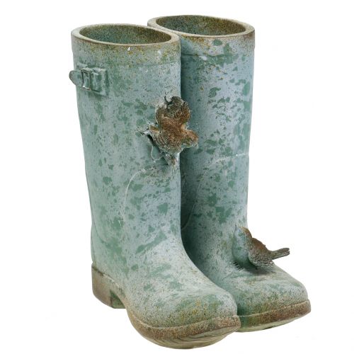 Floristik24 Par de botas vintage H26cm em vaso