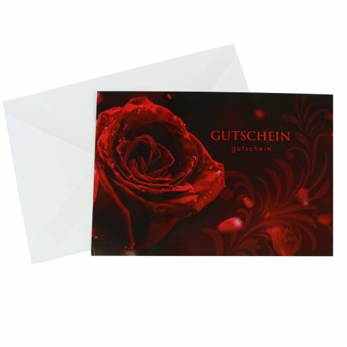 Floristik24 Comprovante rosa com envelope 5pcs
