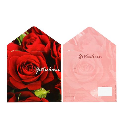 Floristik24 Rosas com motivo de cupons 25pcs.