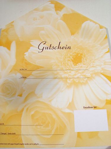 Floristik24 Vouchers com motivo de gerbera e rosas (25 peças)