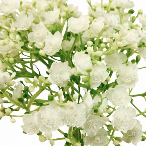 Itens Gypsophila branca artificial L30cm 12 unidades