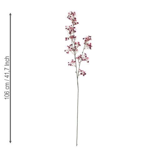 Itens Gypsophila Artificial Baby's Breath Bordeaux 106 cm 2 unidades