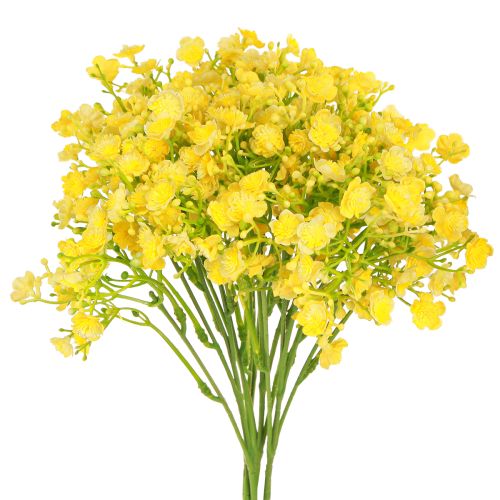 Gypsophila paniculate erva de gesso flores amarelas C46cm 4 un