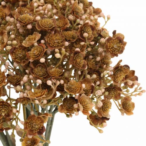 Itens Gypsophila marrom artificial para buquê de outono 29,5cm 18p