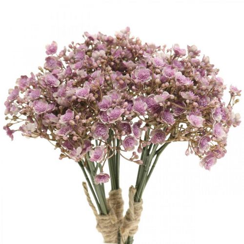 Gypsophila paniculata artificial CECILIA, violeta, 95cm, Ø1cm