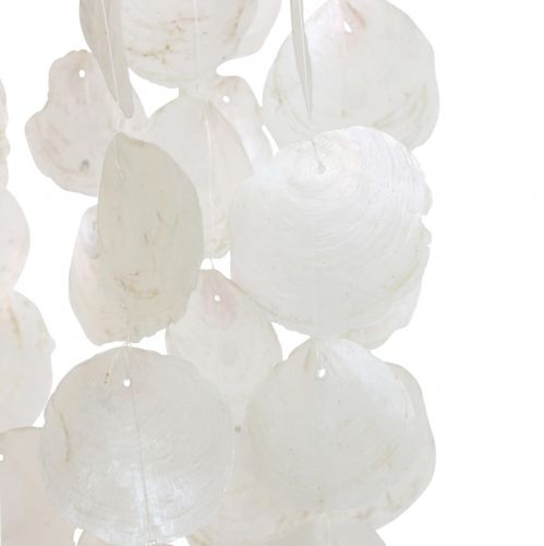 Floristik24 Conchas decorativas suspensas Decoração de carrilhão de vento Capiz Ø29cm 185cm