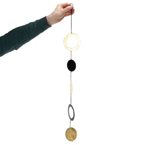 Itens Círculos e discos decorativos para pendurar na janela, estilo moderno para qualquer decoração, 80 cm