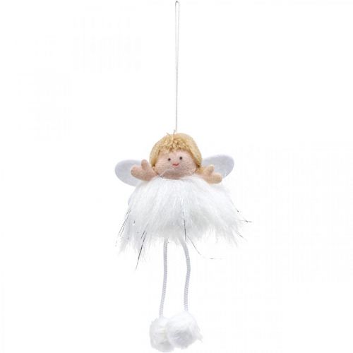 Floristik24 Pingente de anjo, decoração de Natal para pendurar Alt.12cm 4 peças