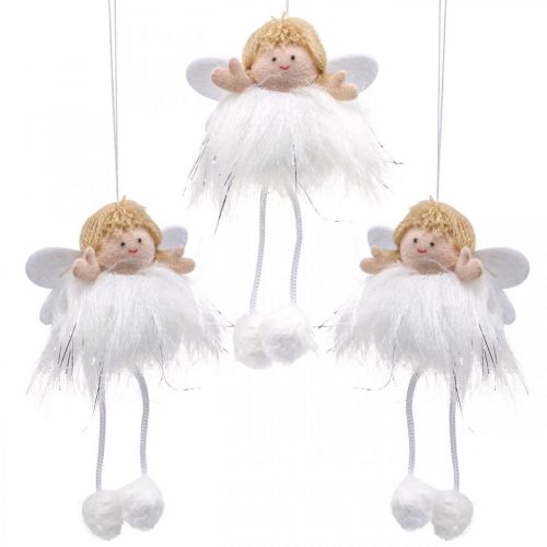 Floristik24 Pingente de anjo, decoração de natal para pendurar A12cm 4uds