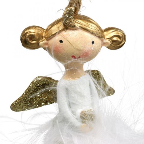 Floristik24 Bola de natal anjo decorações para árvore de natal A11.5cm Ø6cm