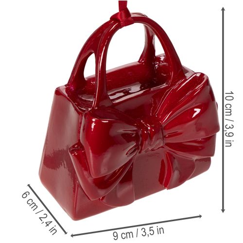 Bolsa decorativa com laço para pendurar, 10 cm | Floristik24.pt