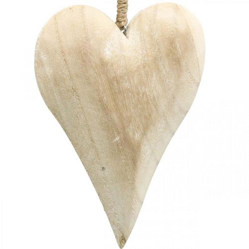 Itens Coração de madeira, coração decorativo para pendurar, decoração de coração Alt.16cm 2 unid.