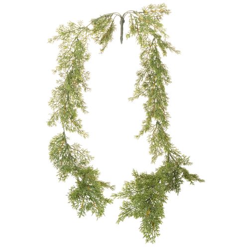 Guirlanda artística de galhos de coníferas para decoração de mesa e janela, 115 cm | Floristik24.pt