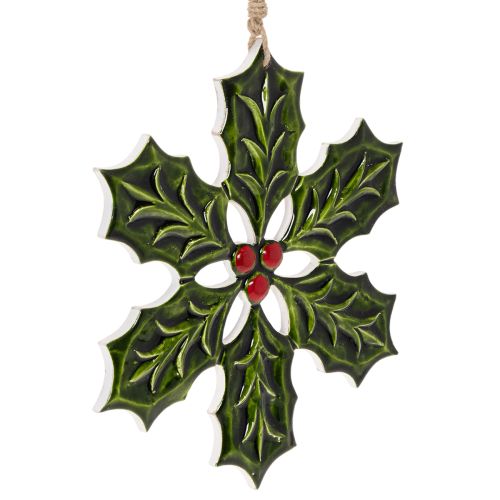 Enfeite de azevinho, decoração natalina para pendurar, 26 cm comprar | Floristik24.pt