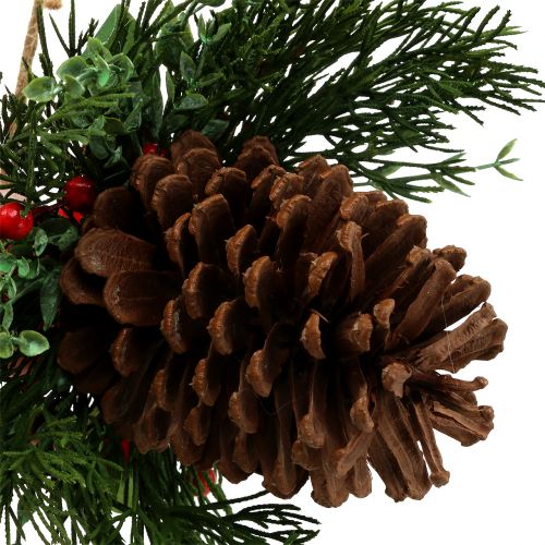 Floristik24 Cabide de Natal com cones e bagas de 16cm