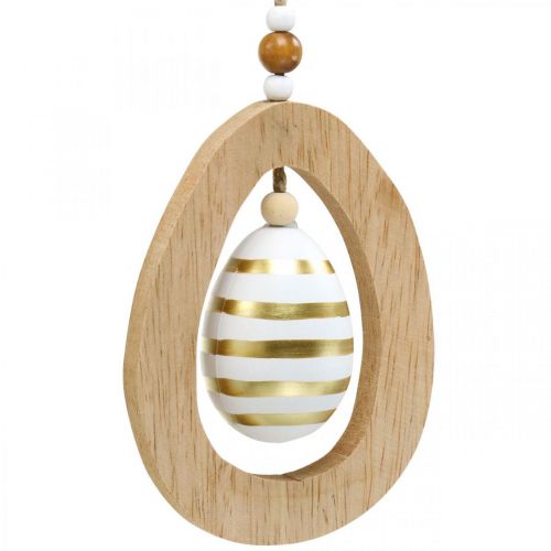 Ovo de páscoa para pendurar com padrão de ovos decoração de páscoa H12cm 3pcs