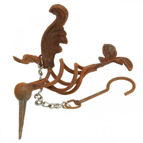Floristik24 Beija-flor decoração de jardim pátina pássaro de metal para pendurar 24×19cm