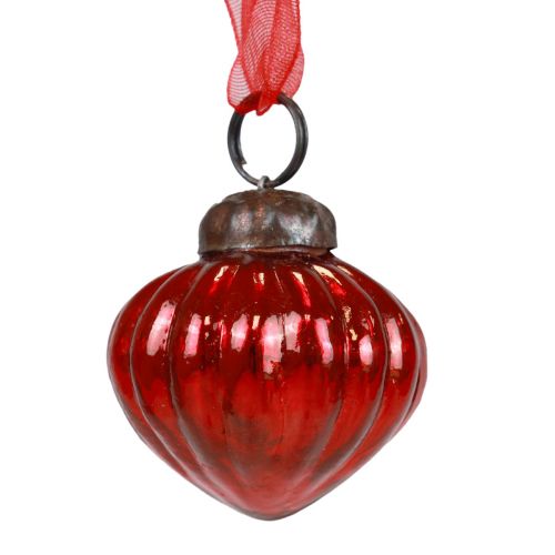 Itens Decorações de Natal cabides decorativos de vidro vidro vermelho 3,5×4cm 12 un