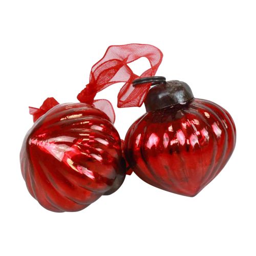 Itens Decorações de Natal cabides decorativos de vidro vidro vermelho 3,5×4cm 12 un