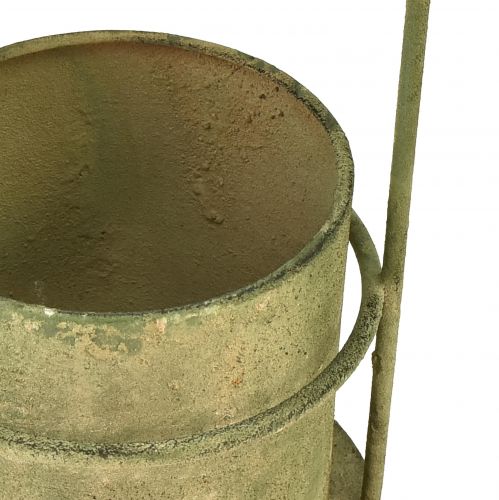 Itens Vaso suspenso vaso de flores para pendurar vintage verde Ø10,5cm