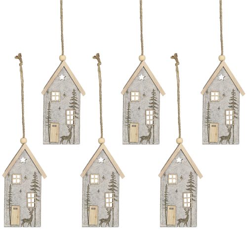 Itens Casa para pendurar decoração de feltro de Natal bege 15 cm 6 unidades