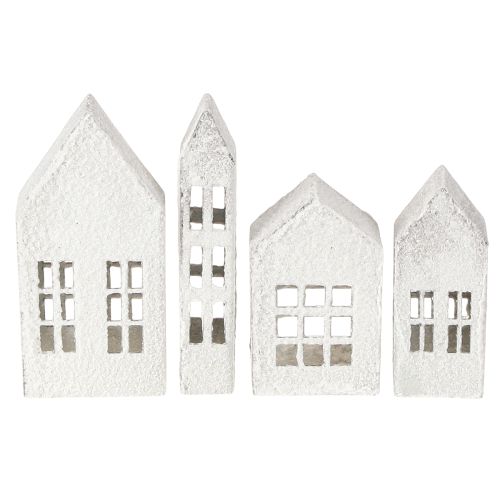Casas em miniatura para decoração de interiores e ambientação, muito decorativas, design atemporal para a casa, 14 cm, 4 peças