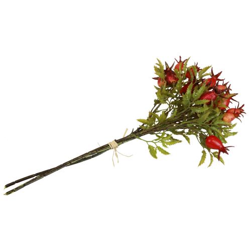 Itens Decoração de rosa mosqueta ramos artificiais de rosa mosqueta C48cm 3 peças