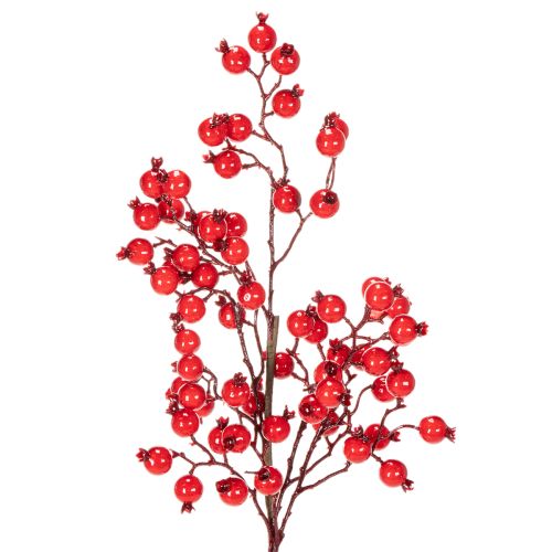 Ramo artificial de rosa mosqueta com frutos brilhantes, 62 cm comprar | Floristik24.pt