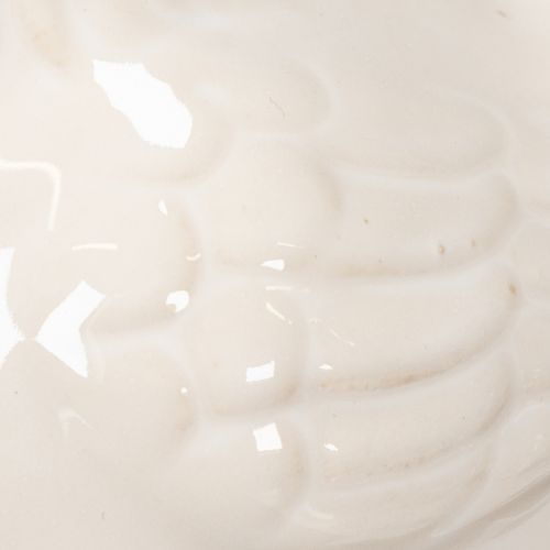 Itens Estatueta de galinha, com acabamento brilhante, para decoração moderna de casa, 17 cm, 2 peças