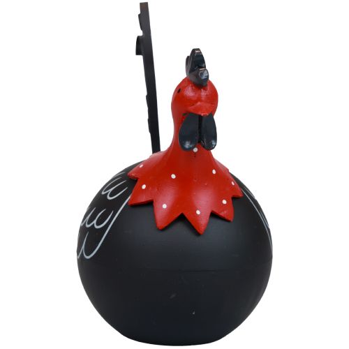Itens Galo Decoração de Páscoa decoração de metal frango preto vermelho Alt.13,5cm