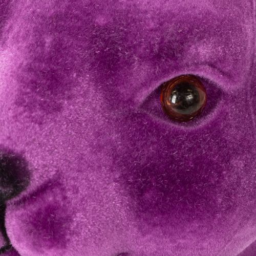 Itens Coelho Pensativo - Busto de Coelho Flocado - Páscoa - 16,5×13×27cm