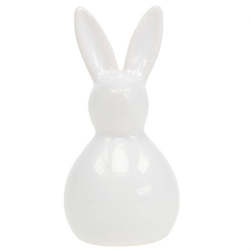 Coelhinho de cerâmica branca 7,5 cm 6 unidades | Floristik24.pt