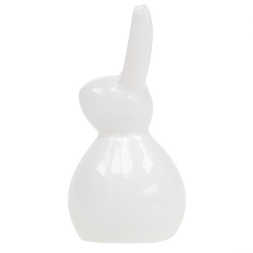 Coelhinho de cerâmica branca 7,5 cm 6 unidades | Floristik24.pt