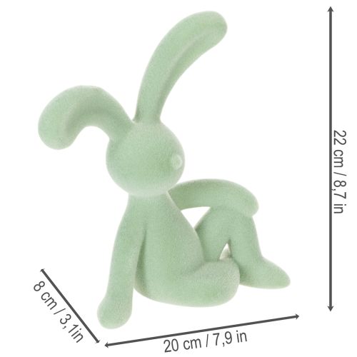 Itens Figura decorativa de coelho da Páscoa para decoração elegante de casa e Páscoa, 22 cm, 2 peças