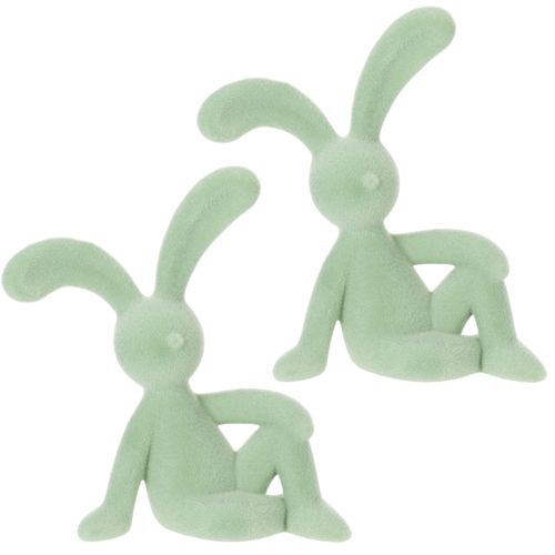Itens Figura decorativa de coelho da Páscoa para decoração elegante de casa e Páscoa, 22 cm, 2 peças