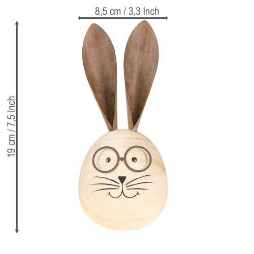 Itens Coelho decorativo com design divertido, um enfeite simpático que chama a atenção, 19 cm, 2 peças