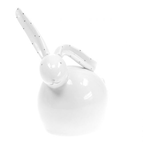 Floristik24 Coelho cerâmico branco 14cm 2pcs