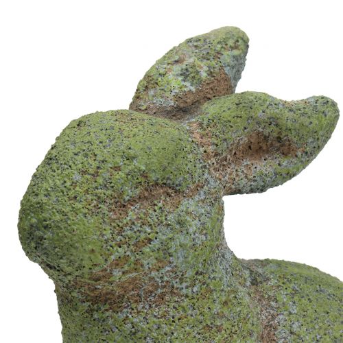 Floristik24 Estatueta de jardim coelhinho musgoso 20cm x 13cm Alt.25cm