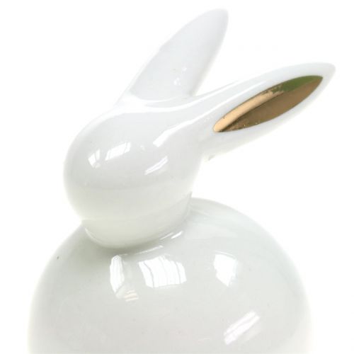 Floristik24 Coelhinho da Páscoa em ouro branco 8,5 cm 4 unidades